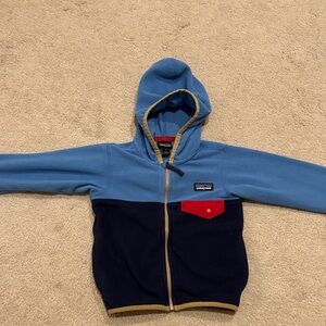 Toddler Blue and Navy Hoodie